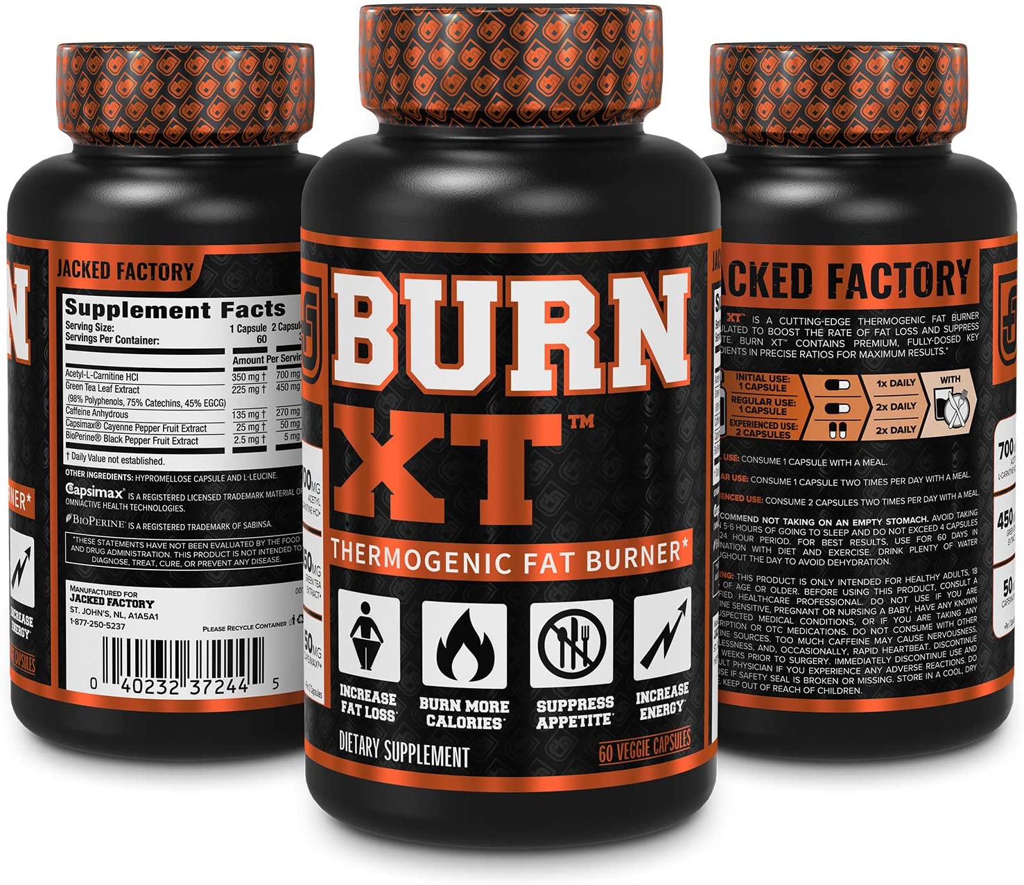 Jacked Factory Burn-XT Thermogenic Fat Burner